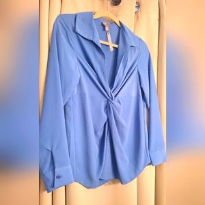 Asos Maternity - NWT - Blue Long Sleeve Blouse - Size US 2